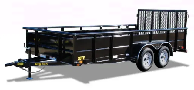 16ft Utility Trailer w/Solid Black Sides