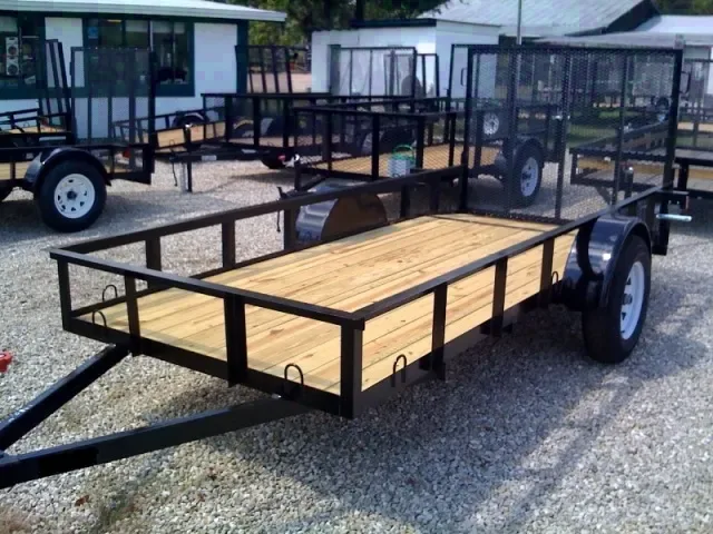 Bumper Pull 10FT Utility Trailer w/Gate