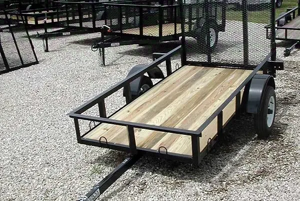 8ft Wood Deck Utility Trailer