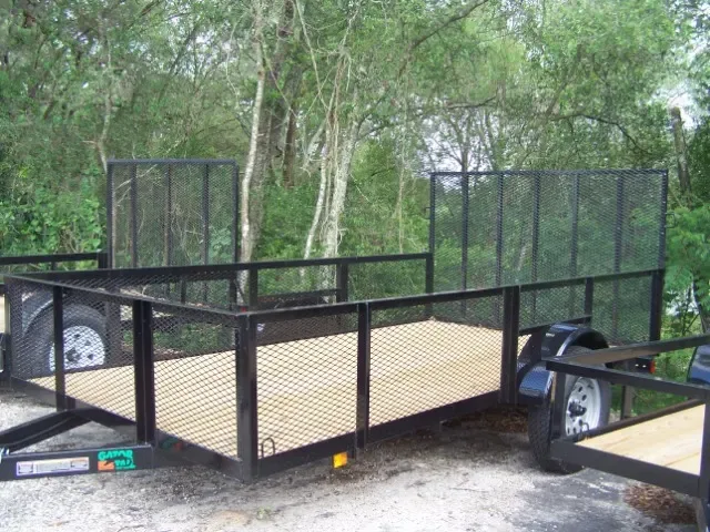 12ft SA Utility Trailer w/2 Foot Mesh Sides