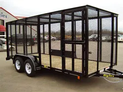 16ft Trash Trailer w/6 Foot Mesh Sides