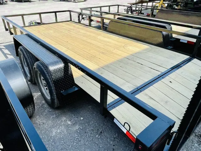 2026 Brand New 82" x 16' Utility Trailer w/Dovetail and Fold Down Ramp Gate
