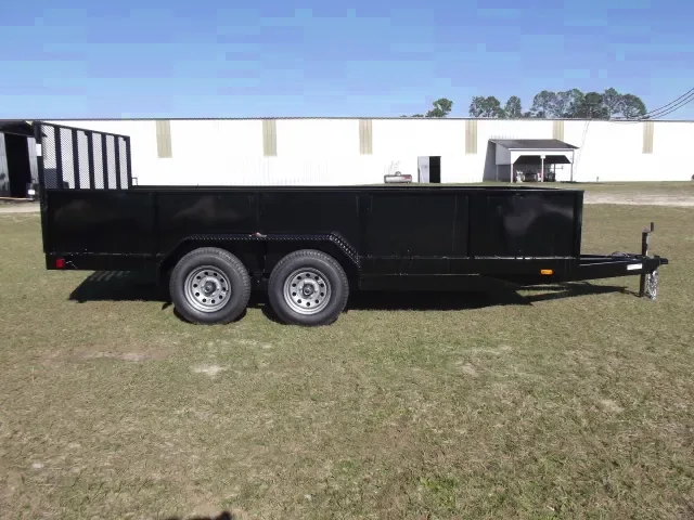 16ft TA Utility Trailer  w/2 Foot Steel Walls