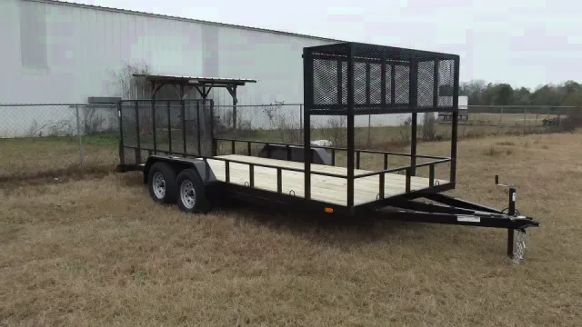 20ft Tandem 5200lb Axle Landscape Trailer