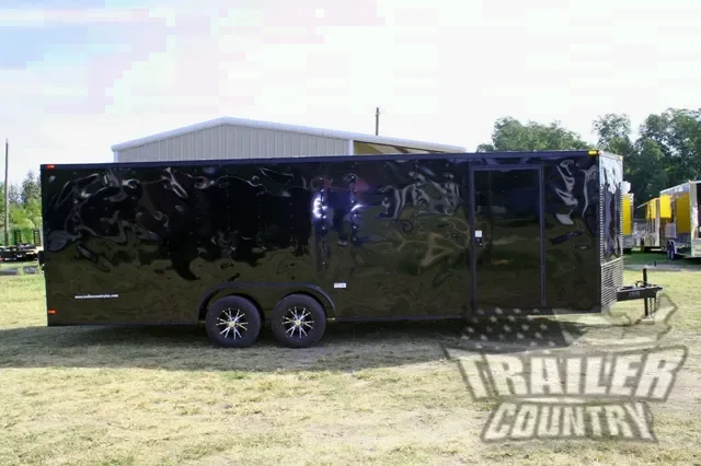 2026 Brand NEW 8.5 x 24 Tandem Axle, V-Nosed ATV, 4-Wheeler, Landscape, Carhauler