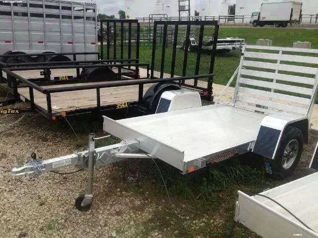 Silver 8ft Lightweight Utility Trailer