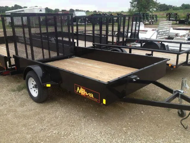 10FT BLACK STEEL FRAME AND WOOD DECK-SOLID SIDES