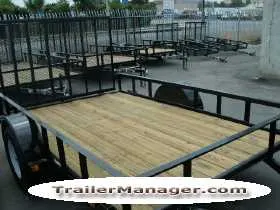 Utility Trailer 10ft Single 3500lb Axle Black