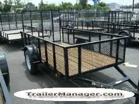 Utility Trailer 10ft w/White Wheels