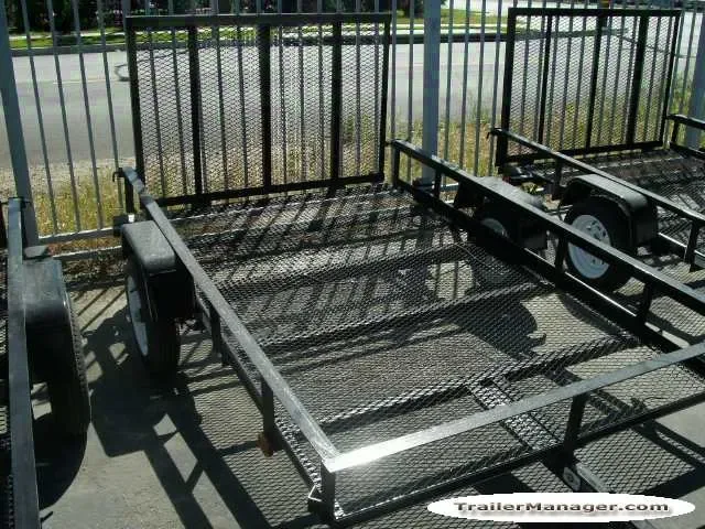 8ft Mesh Floor Utility Trailer