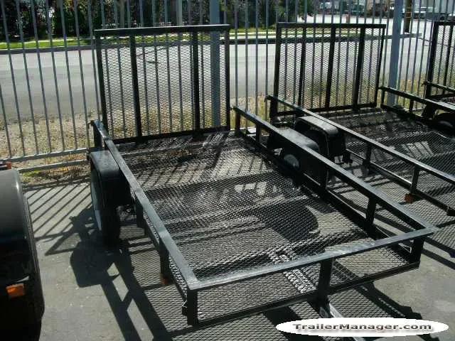 8ft  Mesh Deck Utility Trailer