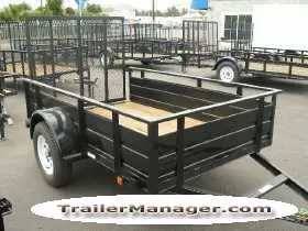 Solid Sides 8ft Utility Trailer