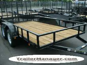 Utility Trailer 12ft w/Spare Tire Mount
