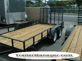 14ft Tandem 3500lb Axle Utility Trailer