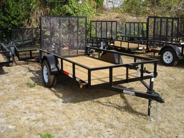 Wood Floor, Steel Frame 10ft Utility Trailer