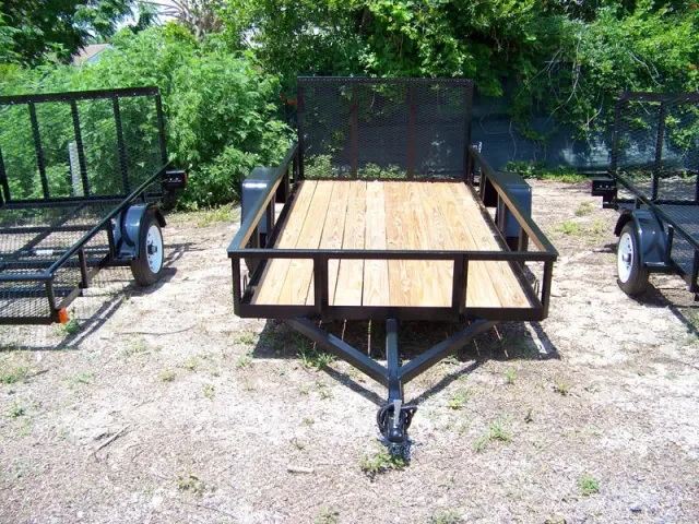 Steel Frame, Wood Deck 10ft Utility Trailer