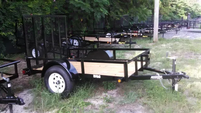 8ft  Open Utility Trailer w/Wood Deck