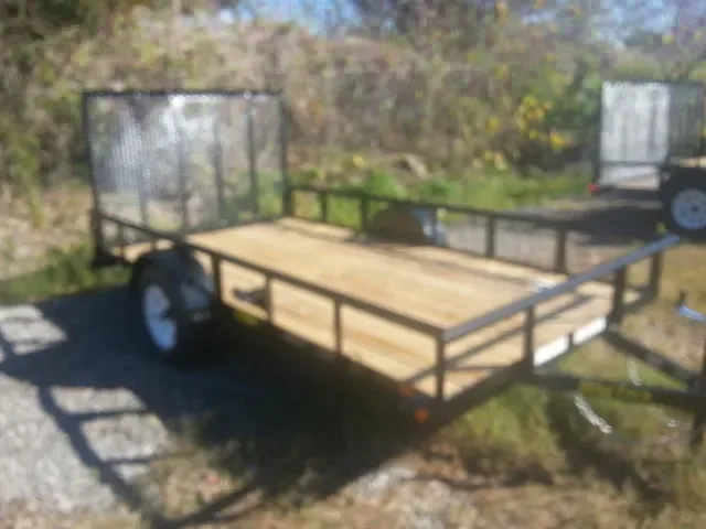 12FT SA UTILITY TRAILER W/PIPE TOP RAILS