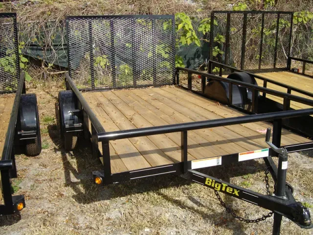 12ft Wood Deck Utility Trailer