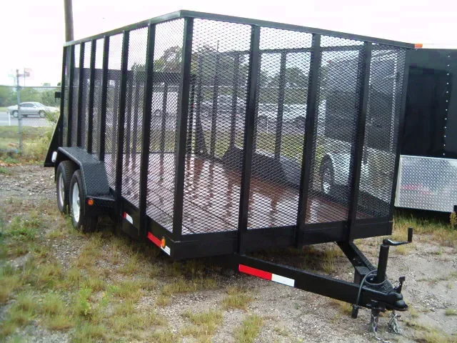 14ft utility/landscape trailer tall w/mesh sides
