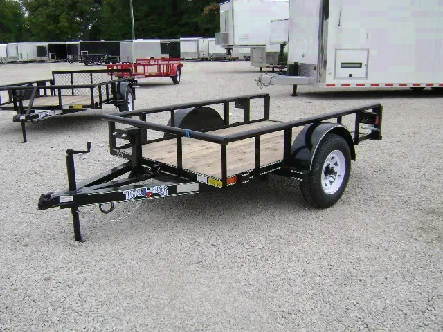 8FT Black Tiltbed Utility Trailer