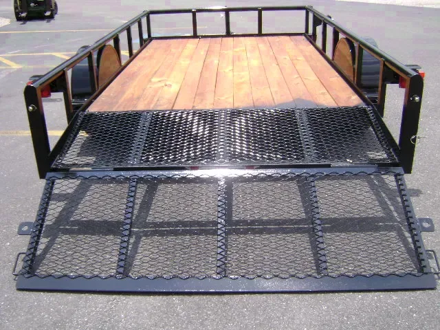 BLACK UTILITY TRAILER 12FT W/RAMP