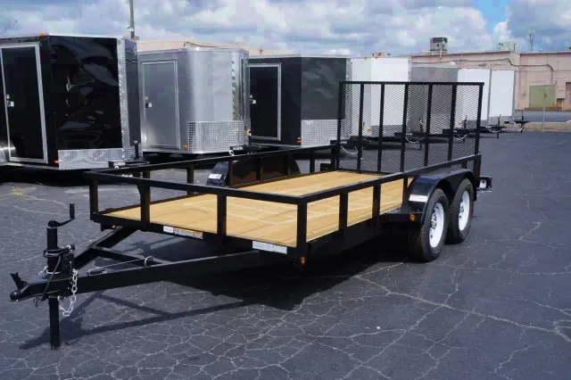 14FT UTILITY TRAILER WITH WOOD DECK