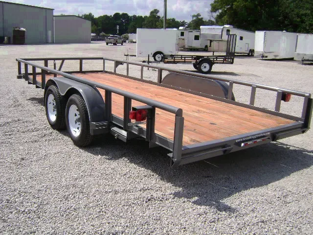 18 FT EQUIPMENT TRAILER W/SLIDE IN RAMPS