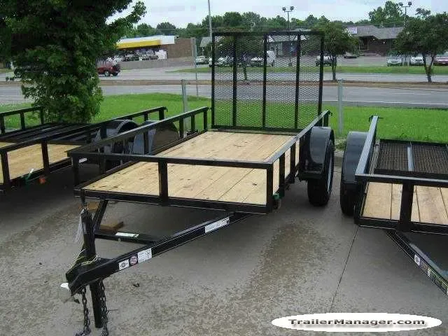 Utility Trailer 10ft SA w/Rear Ramp Gate
