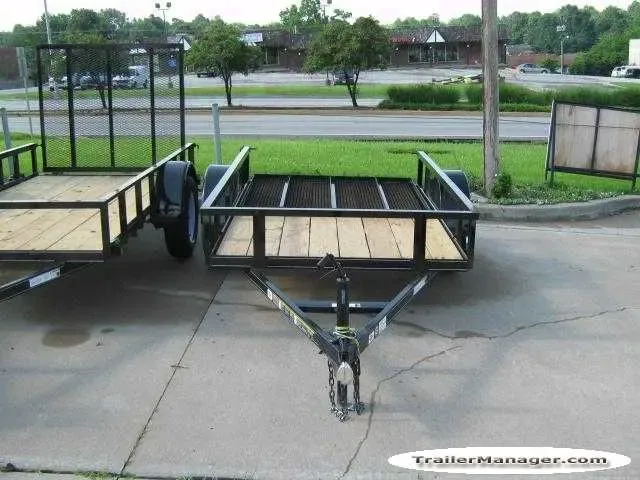 8FT SA BLACK UTILITY TRAILER W/GATE