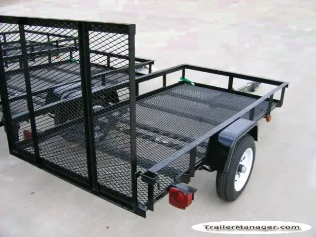 MESH DECK 8FT UTILITY TRAILER