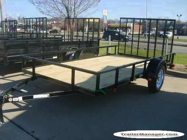 UTILITY TRAILER 12FT SINGLE 3500LB AXLE WOOD FLOOR