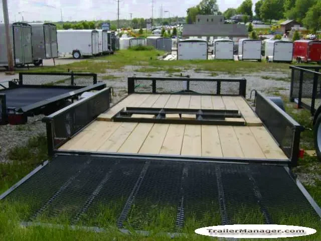 12ft ATV Trailer w/Rear Gate and Side Load Ramps