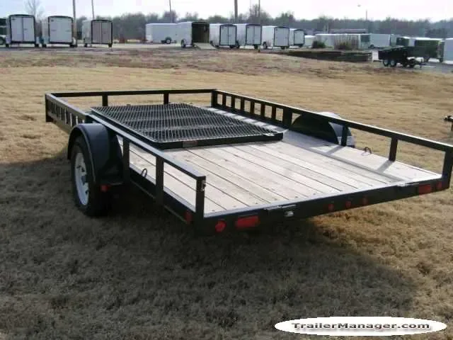 12FT UTILITY/ATV TRAILER W/WOOD FLOOR