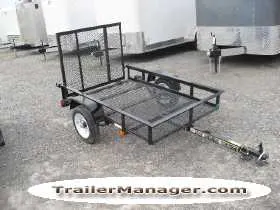 Single Axle Black-Mesh Floor 8FT
