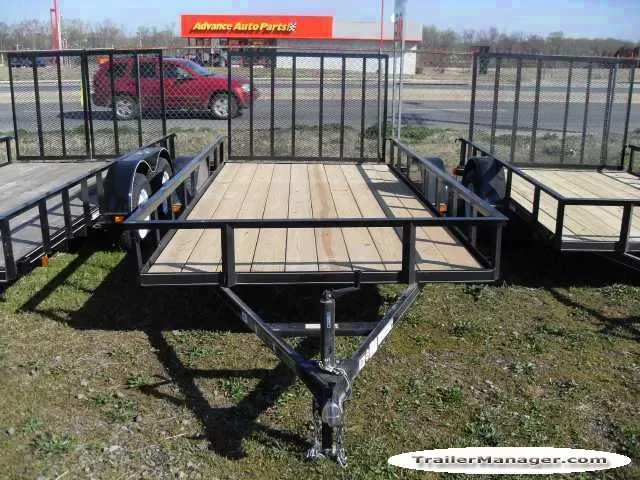 12ft 3500lb Single Axle Utility Trailer