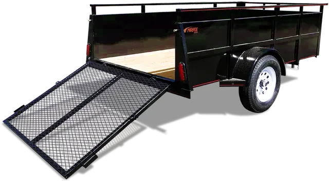 12FT Landscape Trailer w/Solid Steel Sides