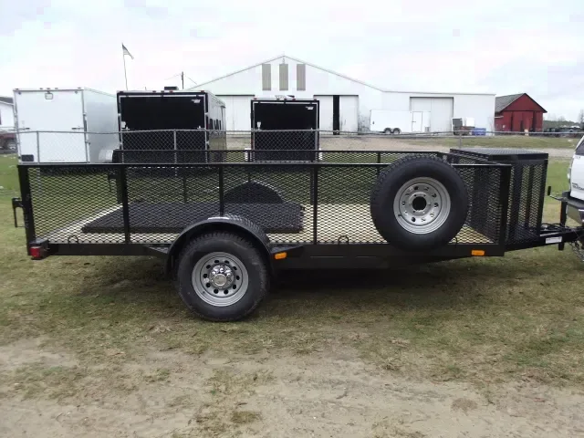 Single Axle Utility Trailer 12ft w/Wood Decking