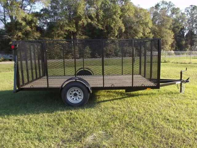 4 Foot Tall Expanded Metal Sides 12ft Utility Trailer
