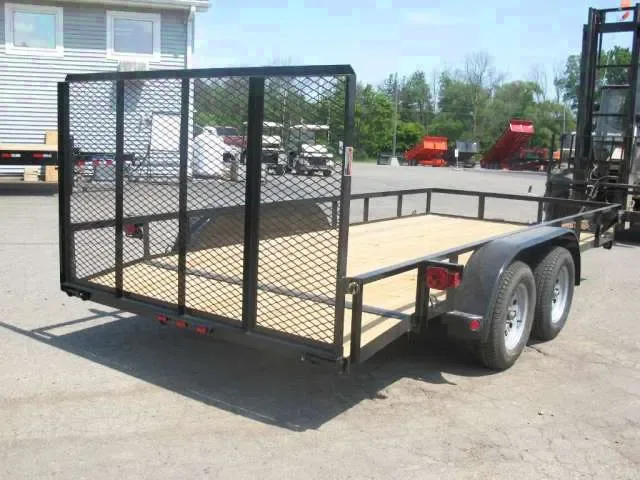16ft Utility/ Landscape Trailer w/ Top Rail