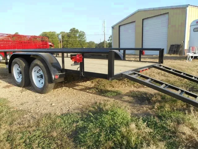 16ft TA Equipment Trailer w/Side Rails