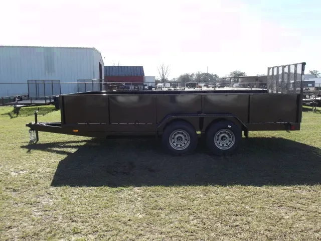 BLACK TA BUMPER PULL 16FT UTILITY TRAILER