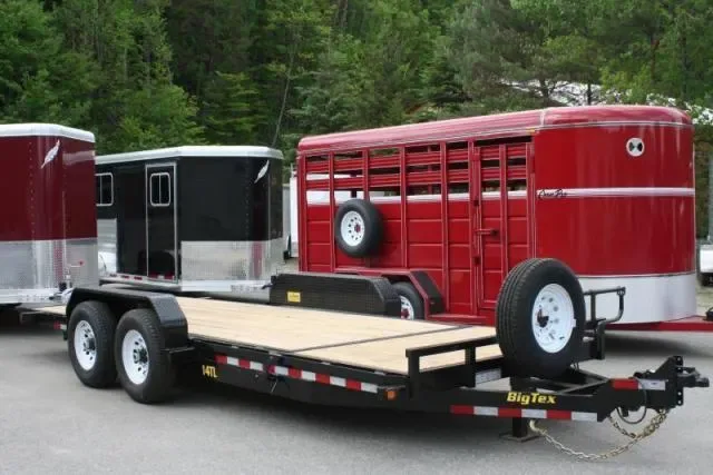 Tilt Bed Equipment Trailer 20ft w/Spare Mount