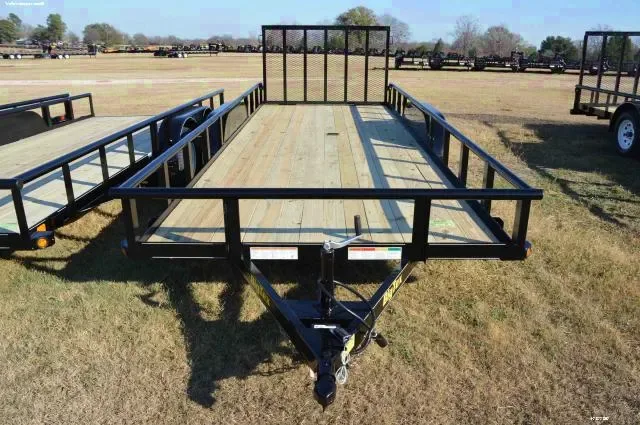 16ft Tandem Axle Pipe Top Utility Trailer