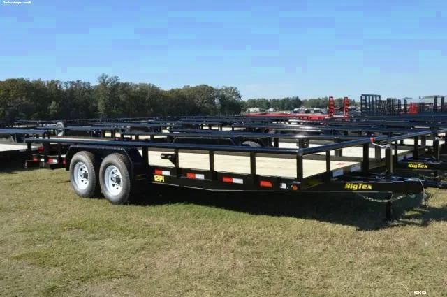 20ft Heavy Duty Pipe Utility Trailer w/ Wood Deck