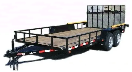 16FT TA UTILITY TRAILER W/MESH GATE