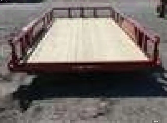 Red 16ft Utility Trailer w/Wooden Deck