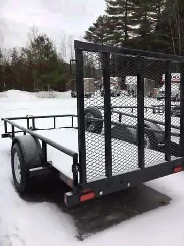 10ft Black  Utility Trailer w/Spare Mount