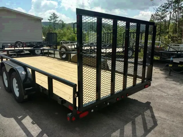 18ft Utility Trailer w/Tie Down Pockets