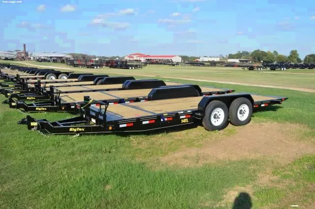22ft Tilt Bed Bumper Pull Trailer w/Platform